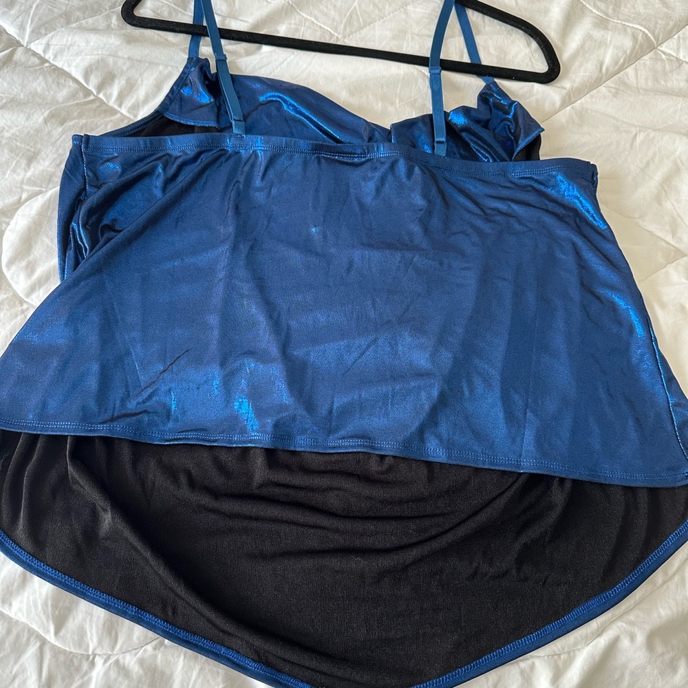 Torrid Deep Blue Satin Camisole